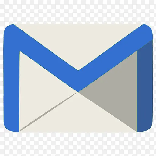 蓝色PNG邮件元素