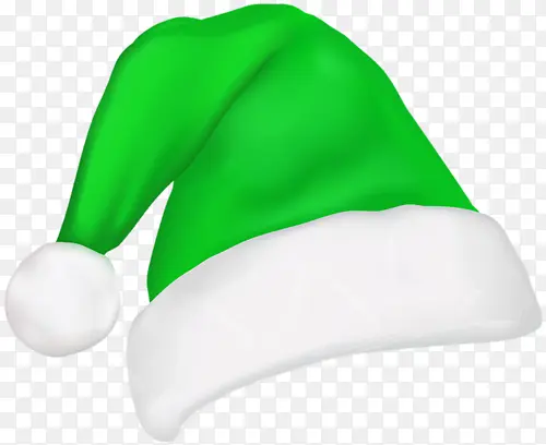绿色的圣诞帽素材