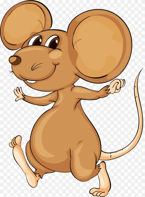 小老鼠棕色可爱