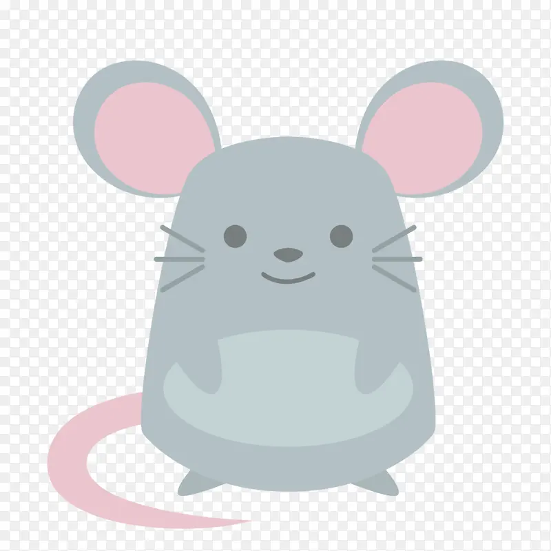 大耳朵肥胖可爱的老鼠