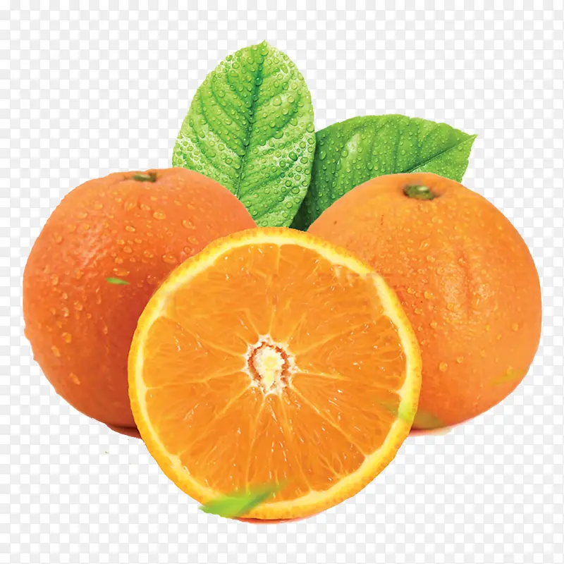 新鲜可口橙子