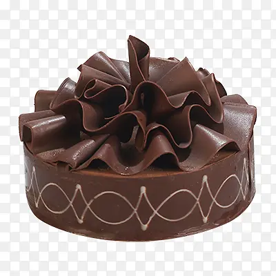 精致的巧克力蛋糕