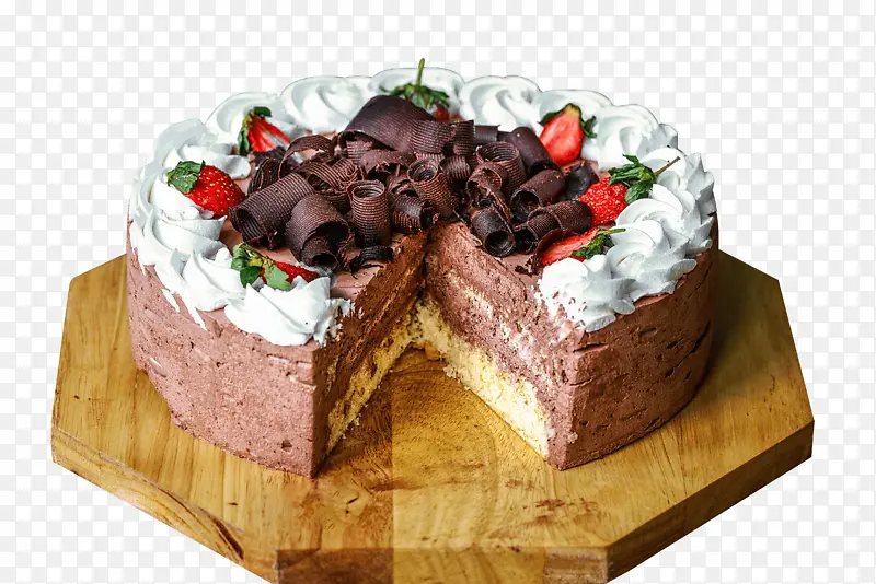 巧克力水果木托蛋糕