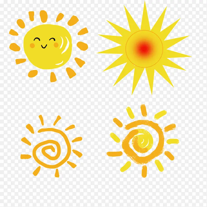 简单手绘太阳