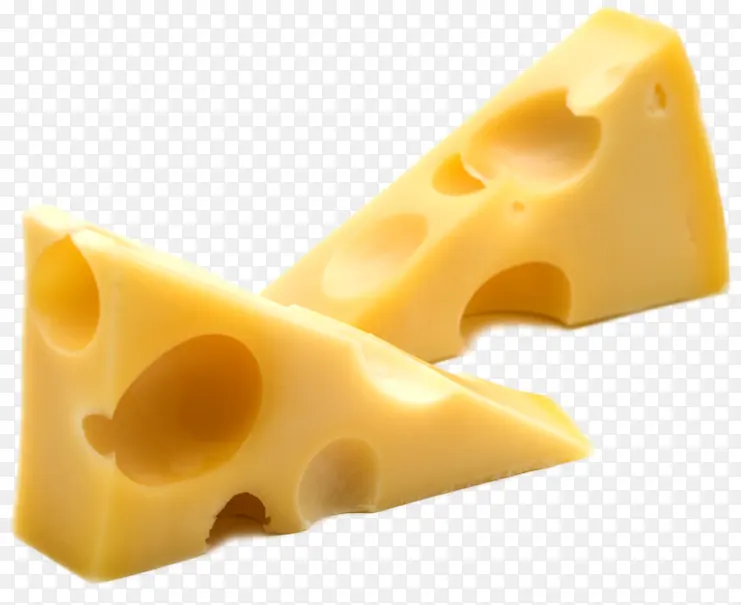 两块好吃的奶酪