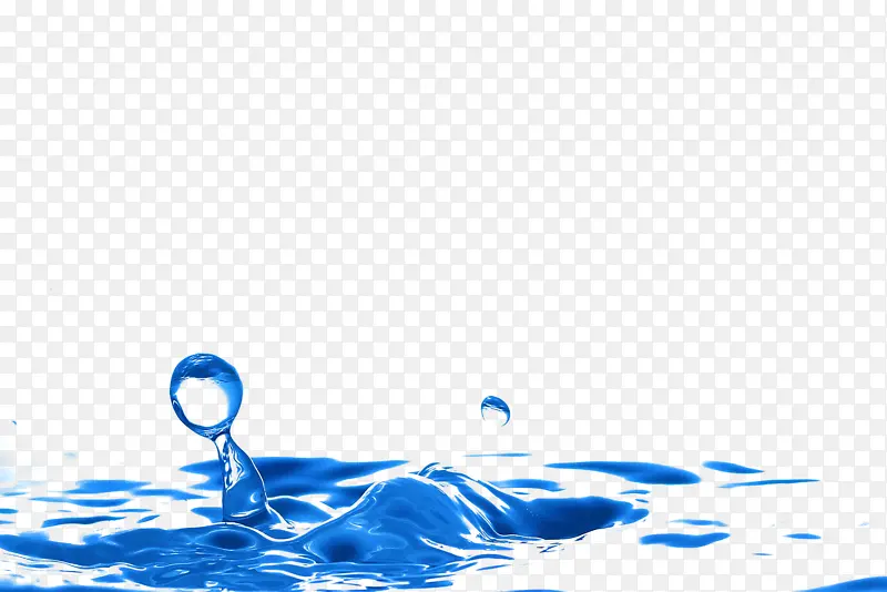 蓝色水滴动感装饰背景