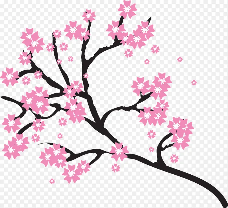 手绘，水彩花