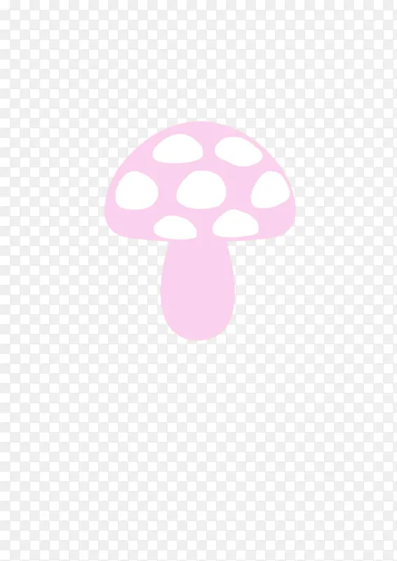 卡通粉色蘑菇