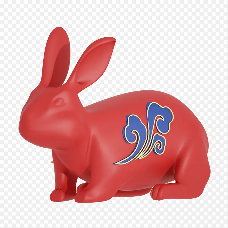 中秋3D兔子国潮