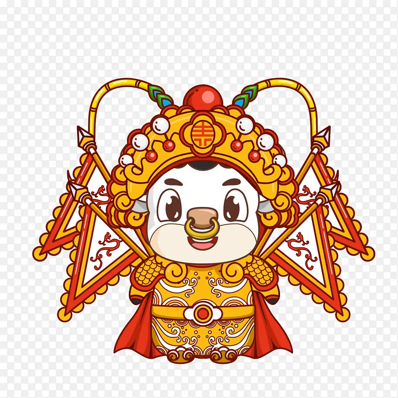新年小牛素材