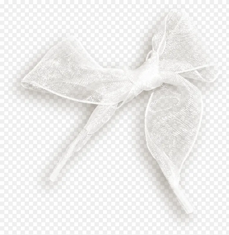 复古 装饰 素材 白色蕾丝蝴蝶结