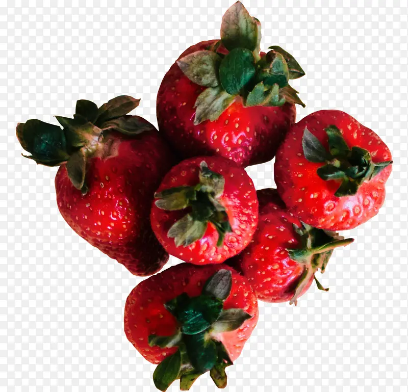 一堆红色的草莓