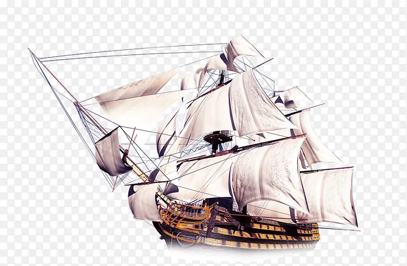中国风的帆船