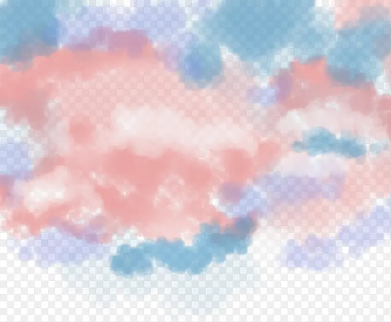 梦幻彩色云朵