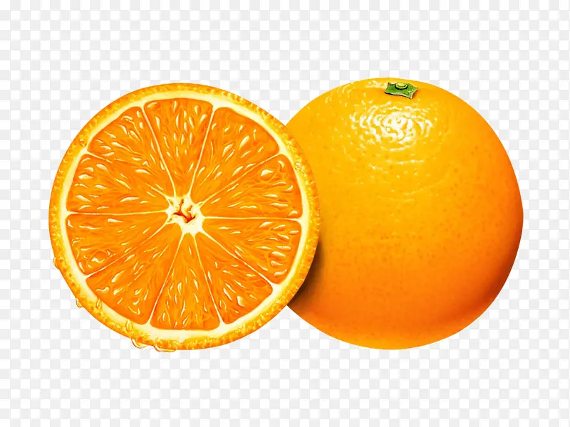 橙子，免抠脐橙
