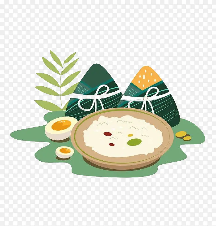 端午节粽子与鸭蛋