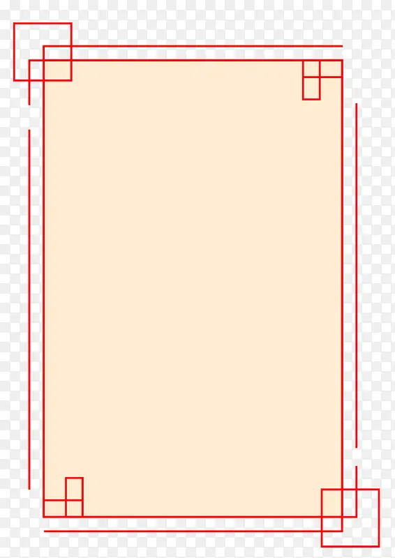 边框，国风，红色