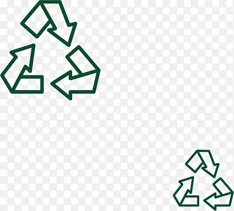 回收的绿色标志