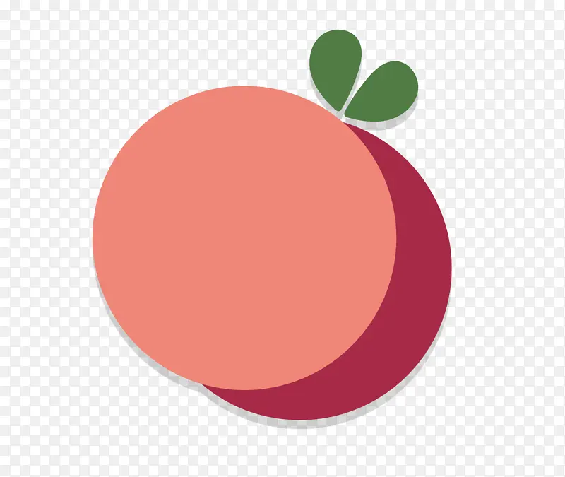 水果矢量图桃子