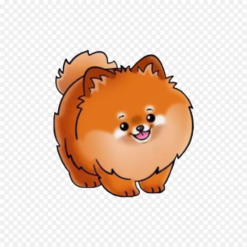 动画小狗插图