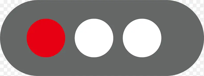 红灯插画图标元素