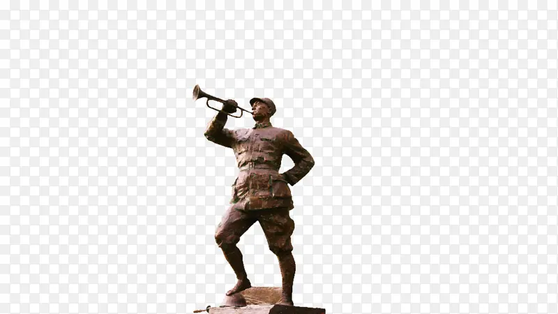 红军英雄雕塑素材