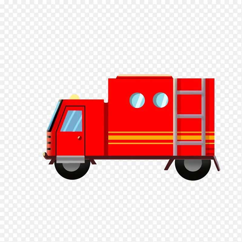 红色消防车