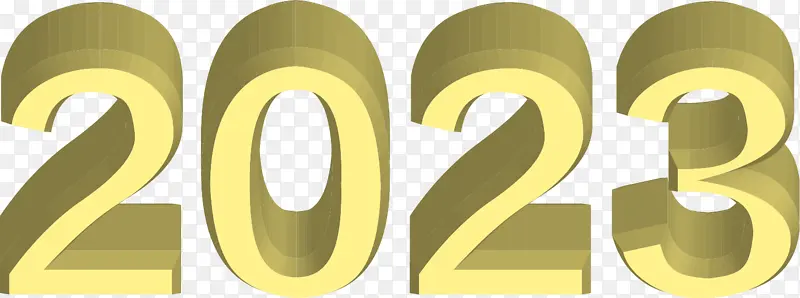 2023新年黄色字体