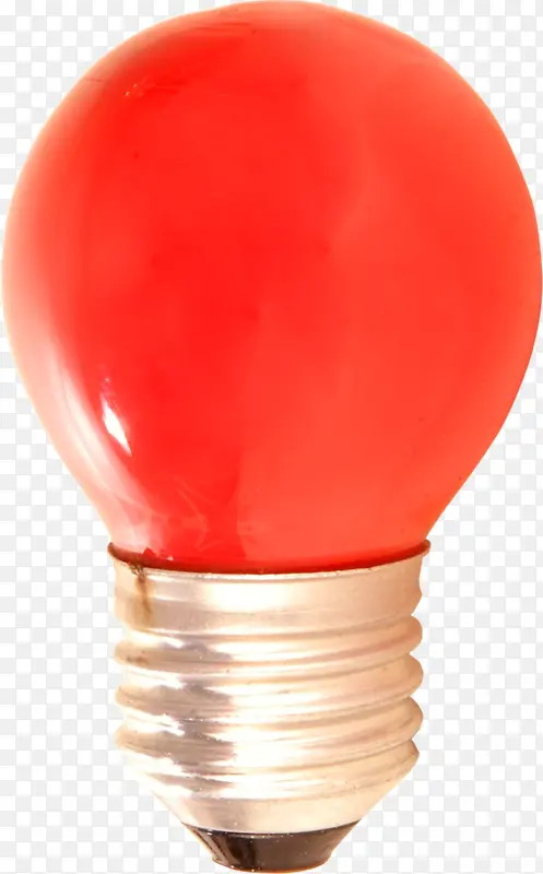 一个电灯泡红色