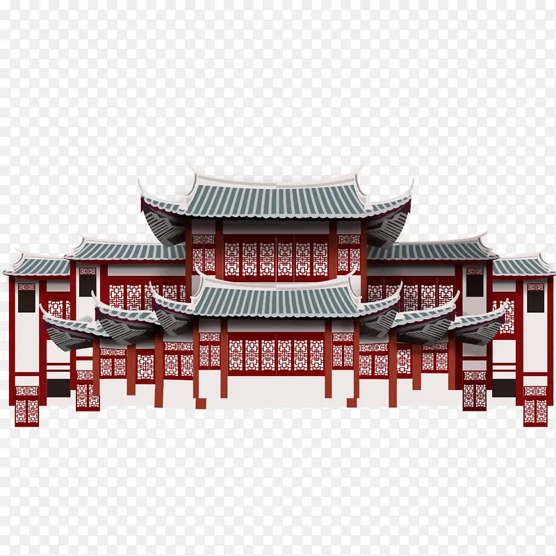 中国风古风建筑宫殿素材