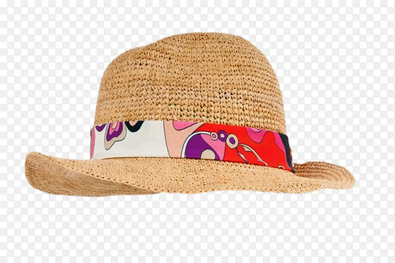 女士沙滩帽透明图
