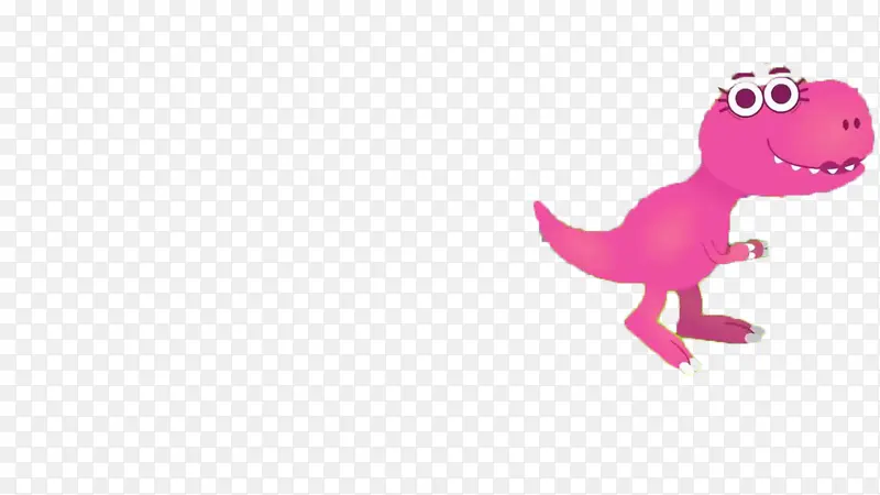 卡通小恐龙粉色