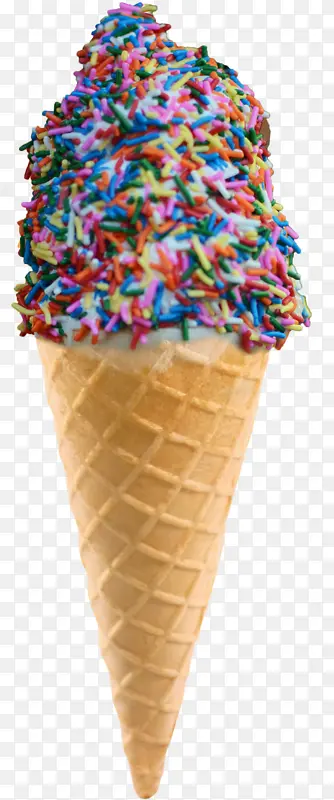 多彩颗粒冰淇淋