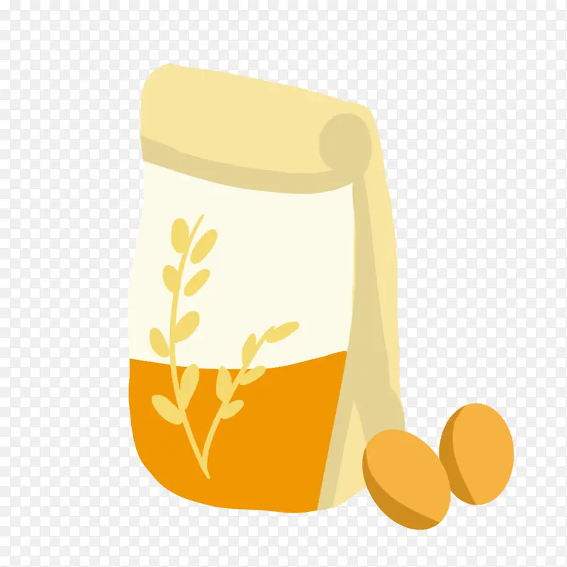 卡通小麦粉矢量图下载