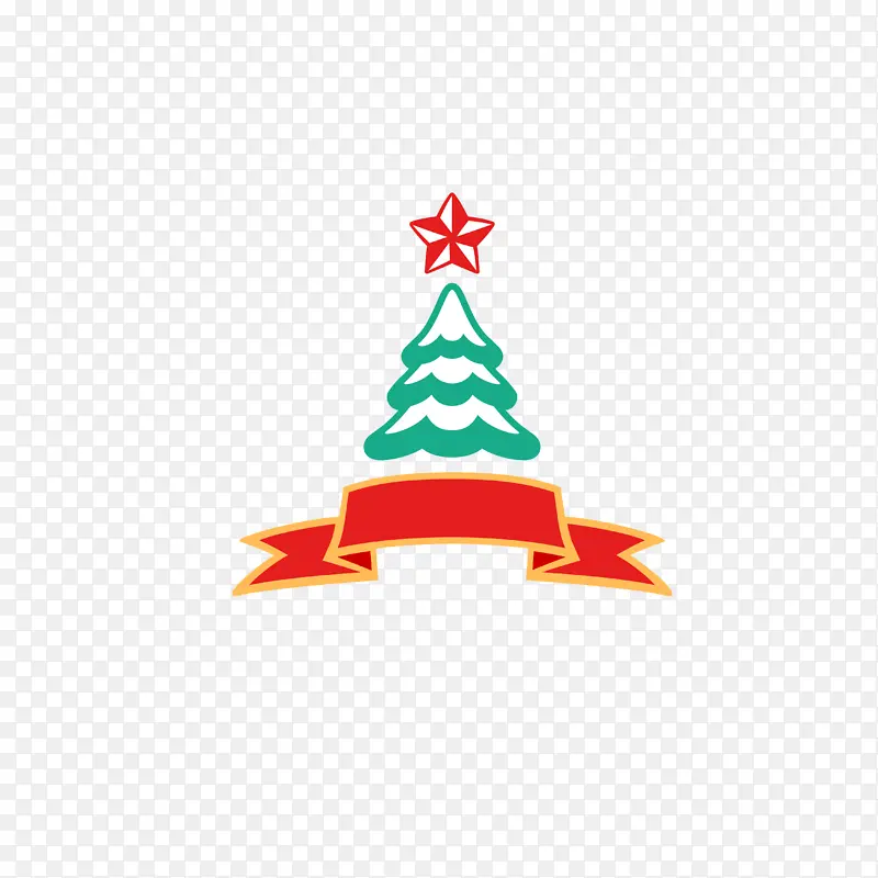 圣诞树标题框元素