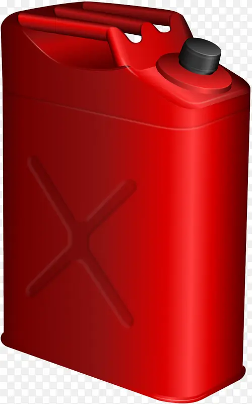 红色手绘容器油桶