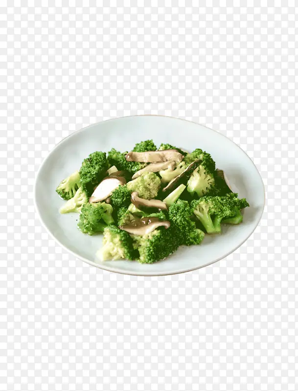 清炒蘑菇西兰花