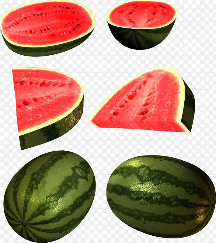 多种样式的西瓜