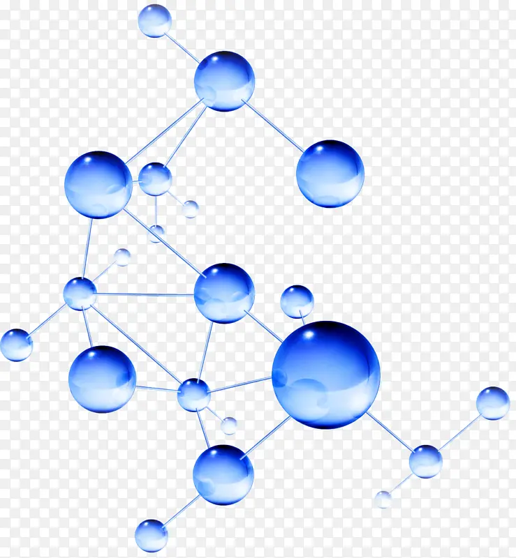 分子蓝色素材