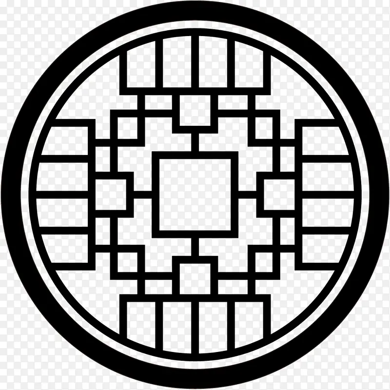 矢量窗花边框素材5