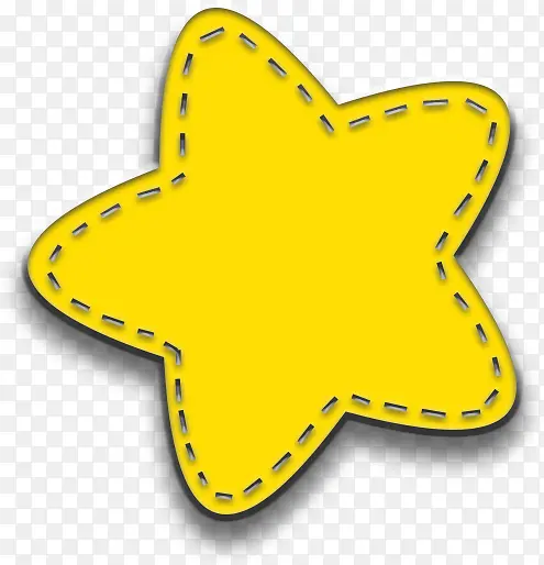 黄色五角星立体星星