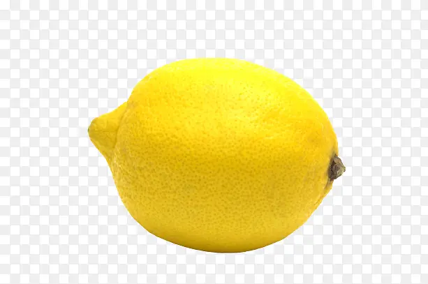 一个黄色柠檬