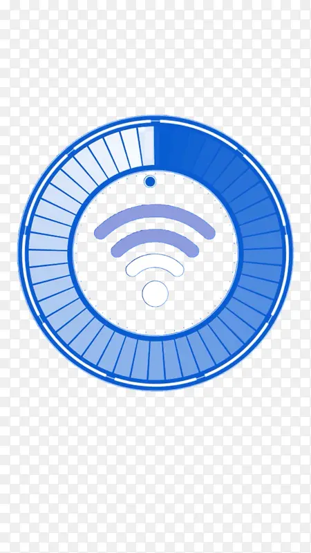 wifi圈圆颜色蓝色