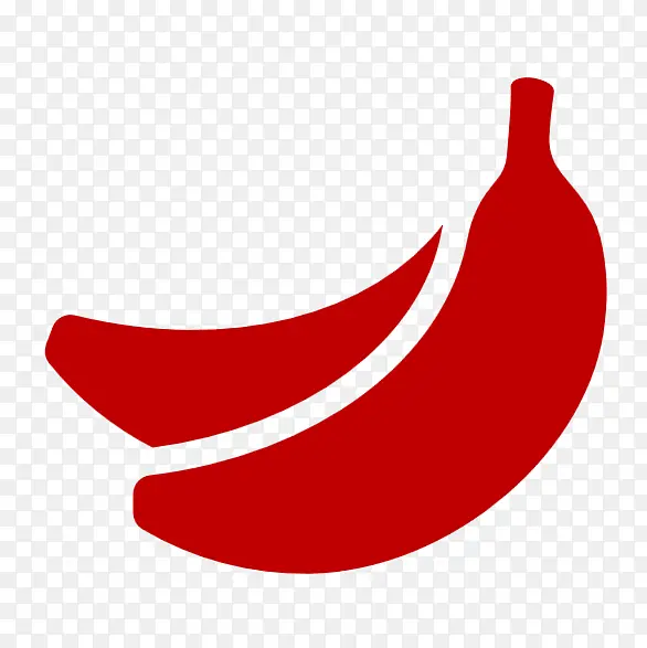 红色的香蕉。