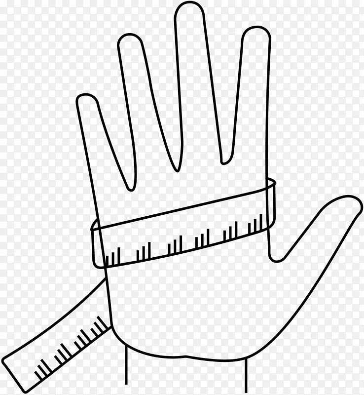 手掌尺码图介绍掌心尺码尺寸