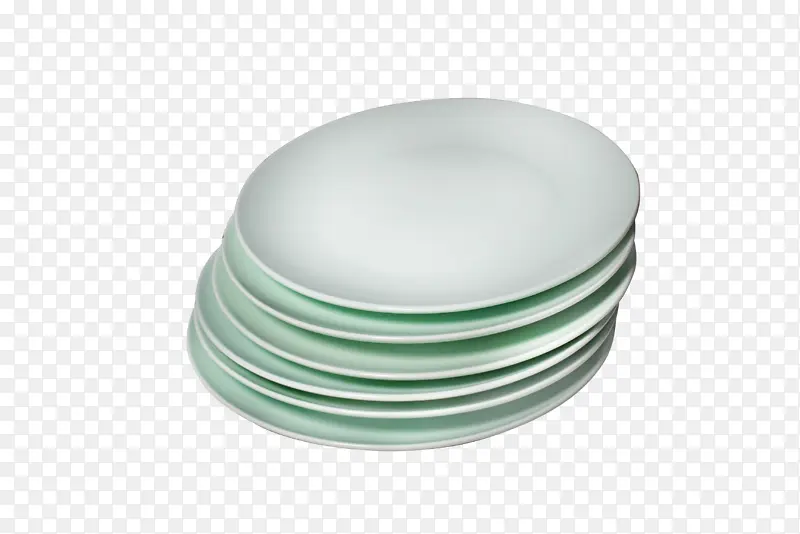 盘子青花瓷一盘绿色盘子