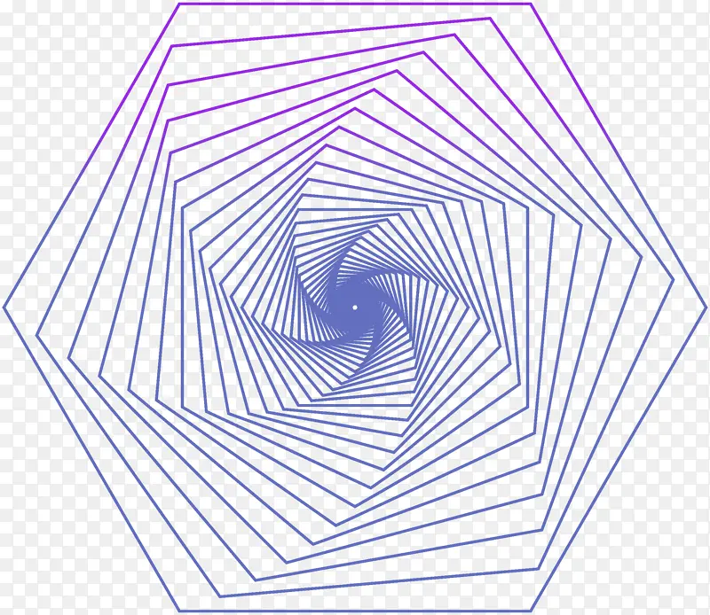 六边形旋转形状