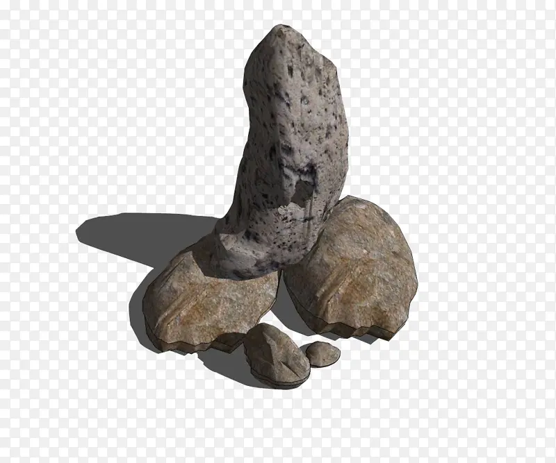 3D建模石头堆