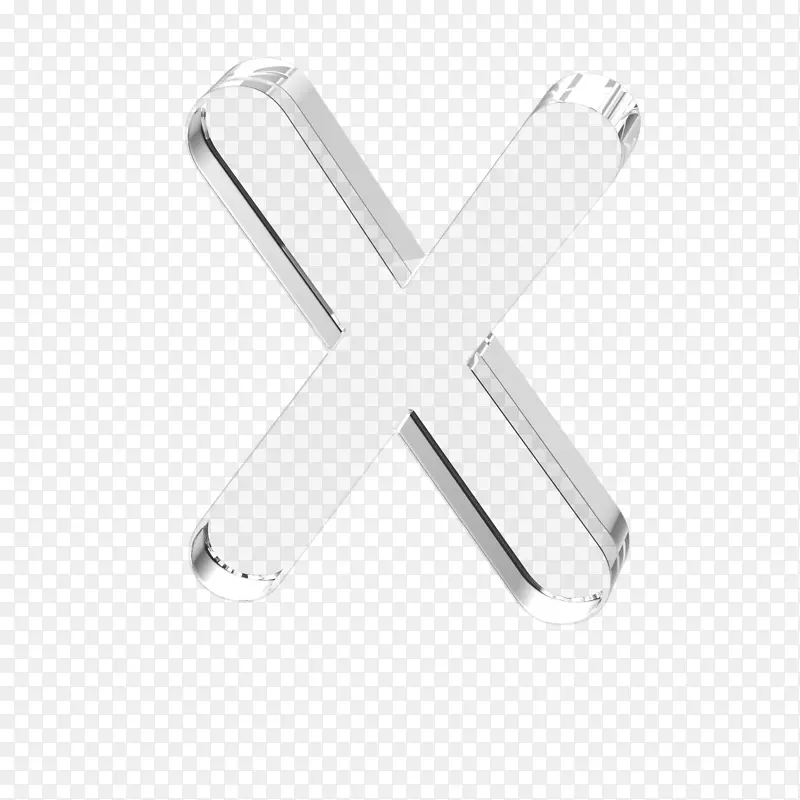立体水晶透明字母xxx