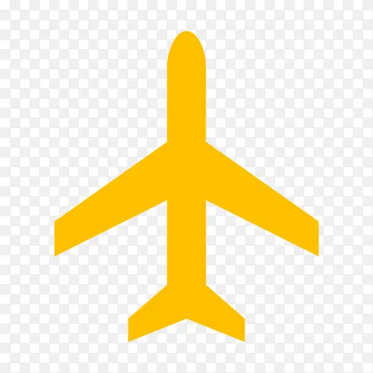 黄色的飞机。
